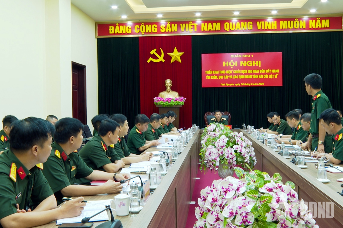 Quân khu 1 quyết liệt, đẩy nhanh tiến độ tìm kiếm, quy tập và xác định danh tính hài cốt liệt sĩ